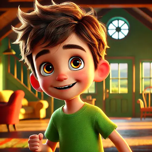 'Tom and the Little Yellow Flower' - illustrated bedtime story cover